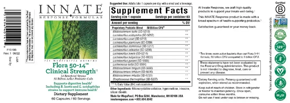 Product image for Flora 50-14™ Clinical Strength.