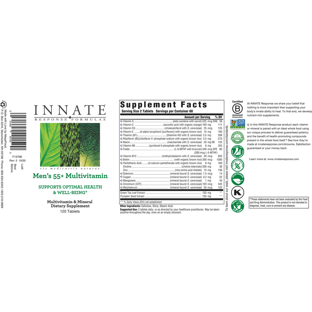 Product image for Men's 55+ Multivitamin.