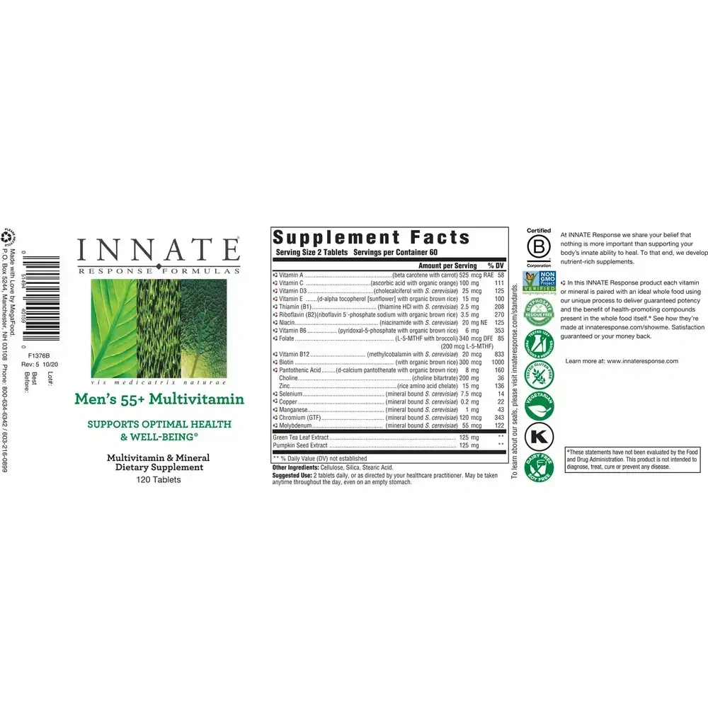 Product image for Men's 55+ Multivitamin.