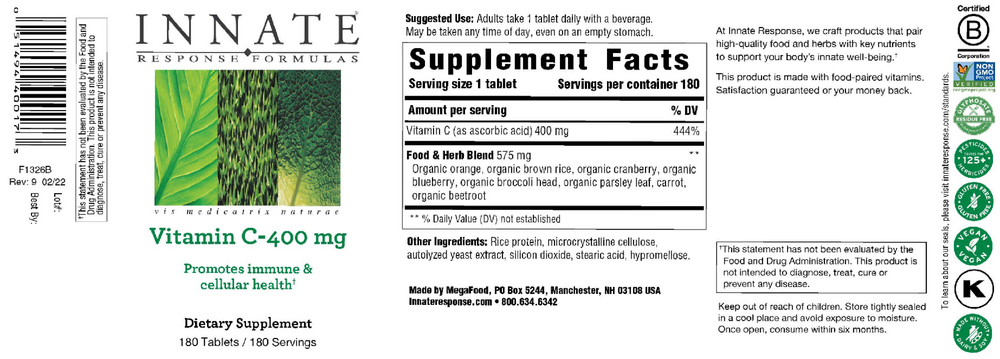Product image for Vitamin C-400.