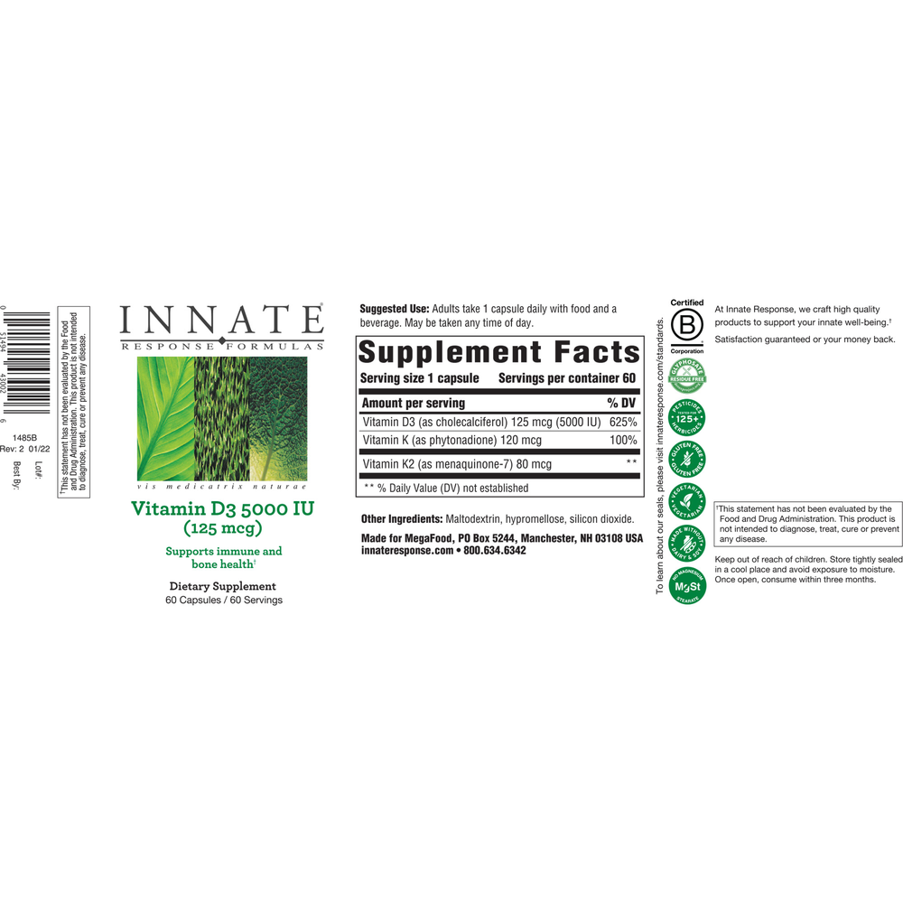 Product image for Vitamin D 5000IU.