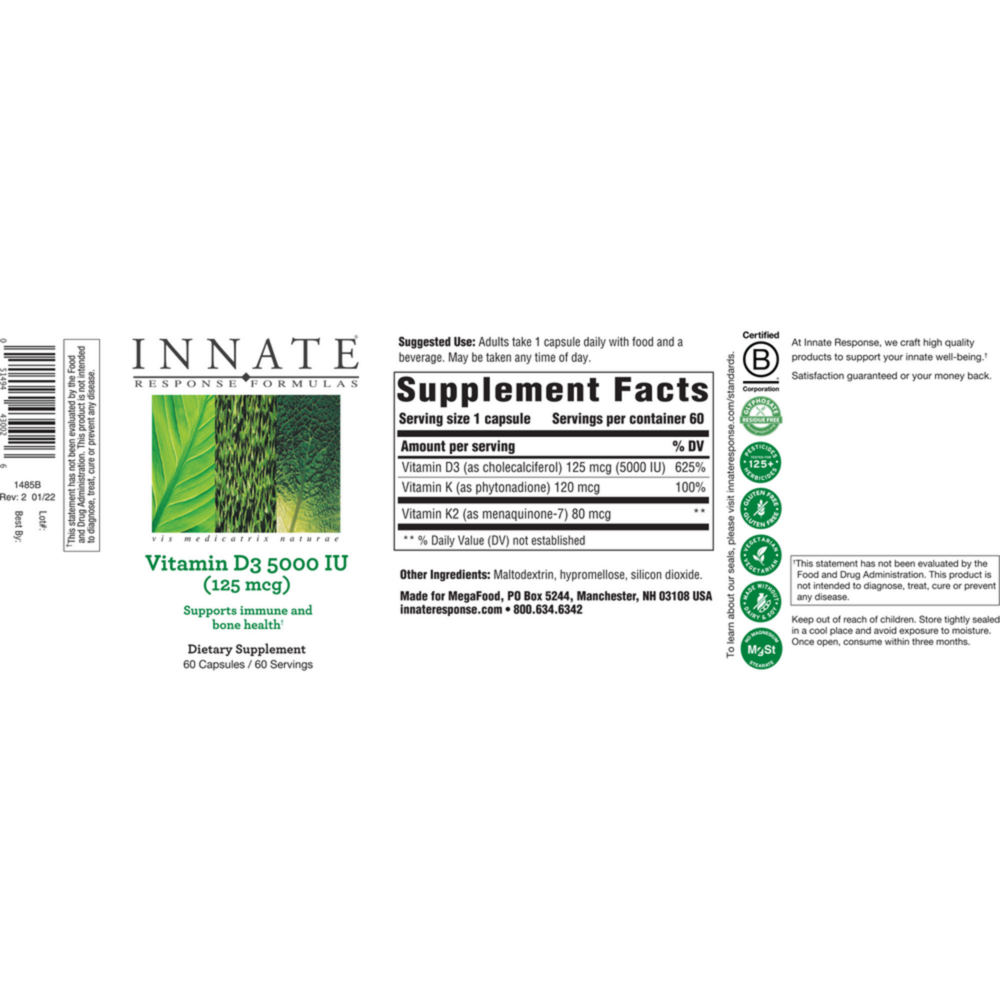 Product image for Vitamin D 5000IU.