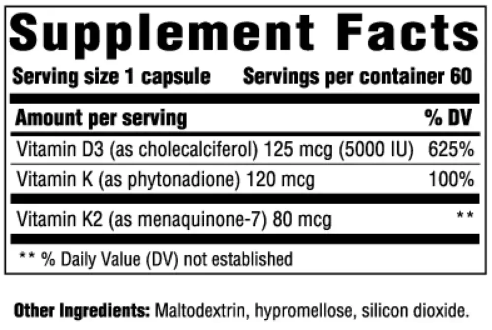 Product image for Vitamin D 5000IU.