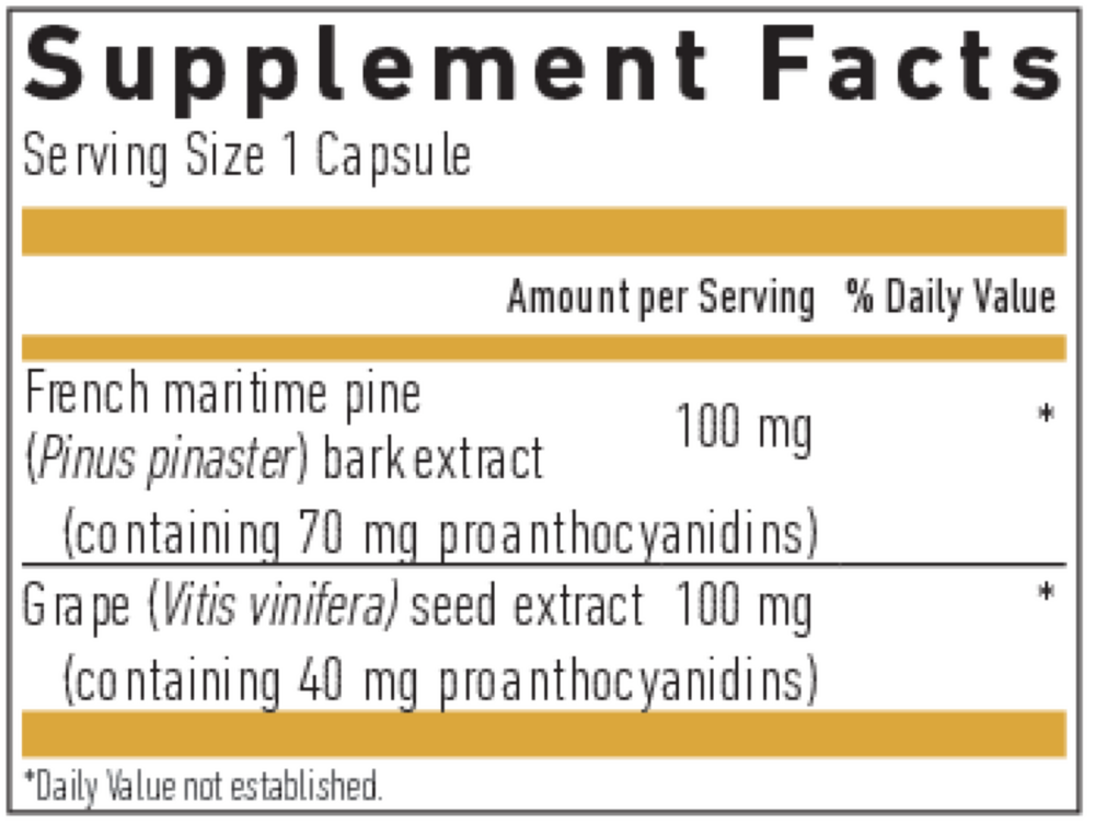 Product image for Pycnogenol Superior 100 GOLD.