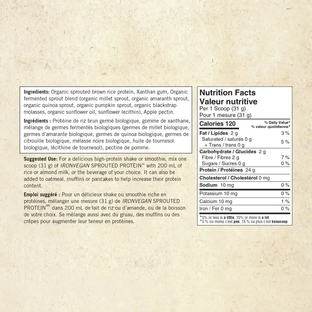 Product image for Sprouted Protein - Unflavoured.