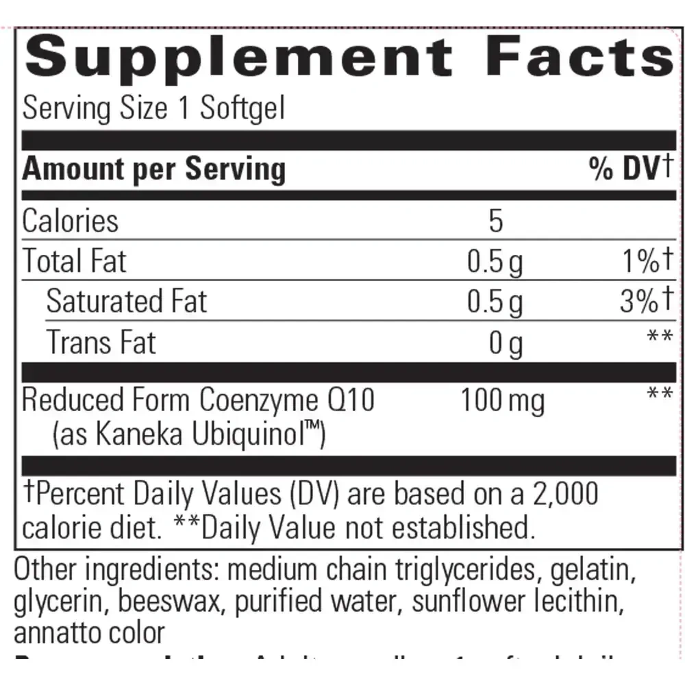 Product image for UBQH 100mg.