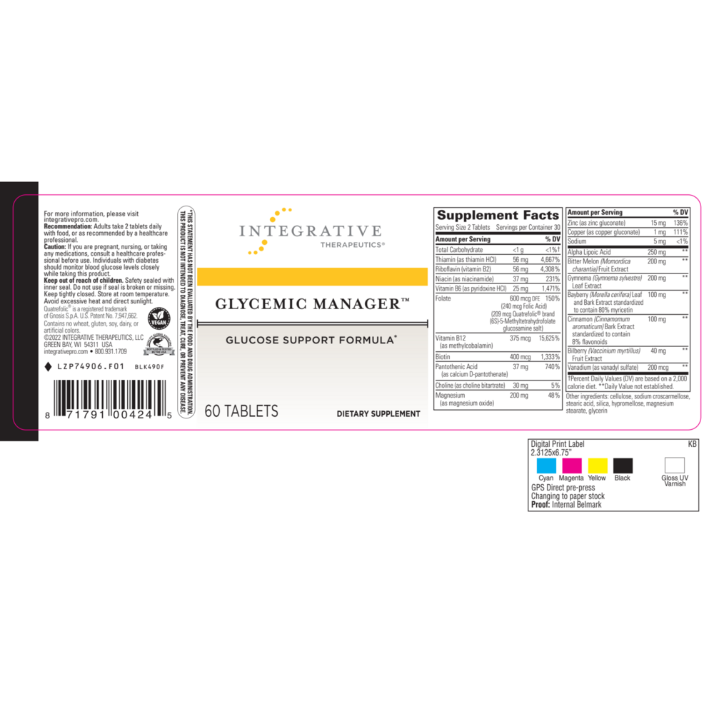 Product image for Glycemic Manager.