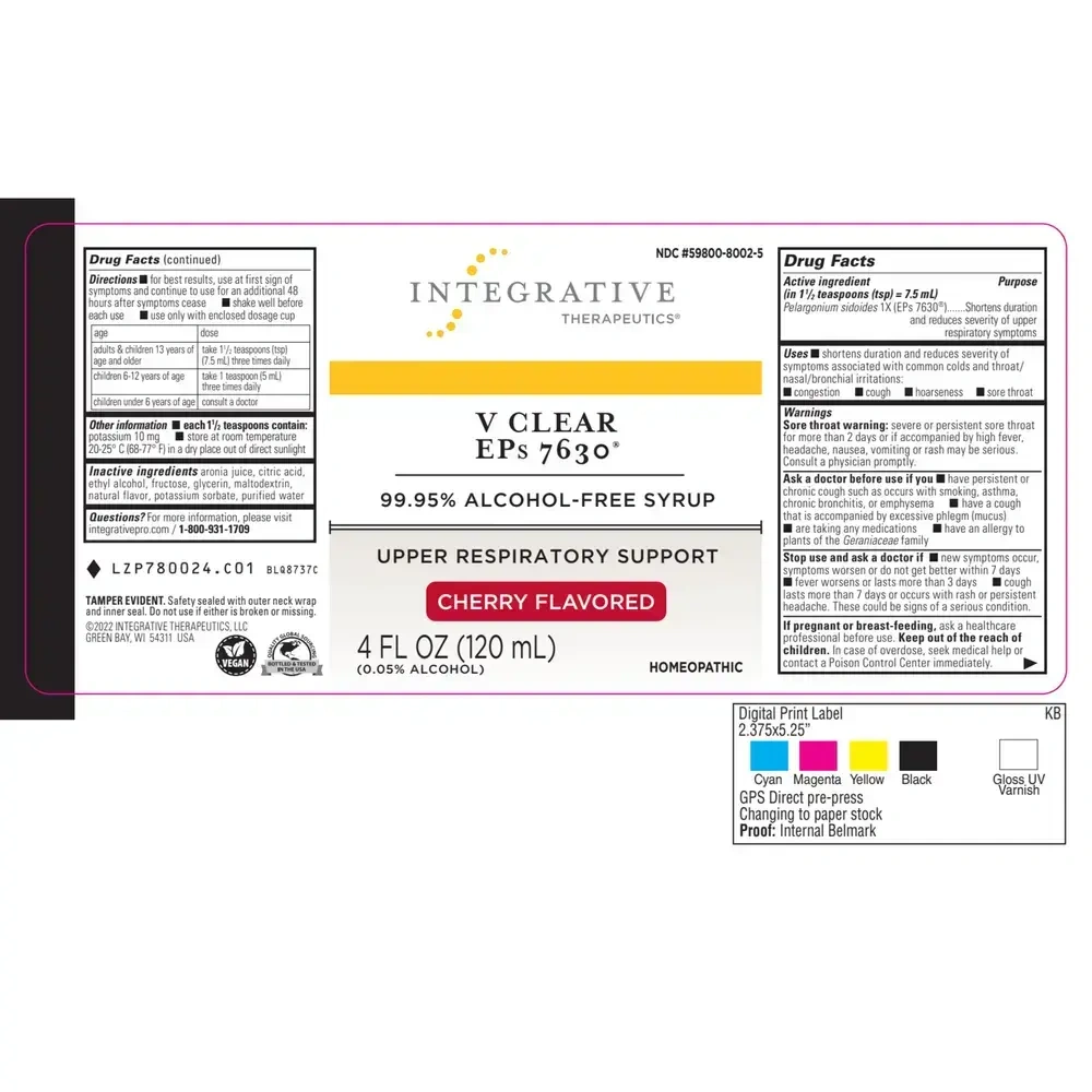 Product image for V Clear EPs 7630® Cherry Flavor.