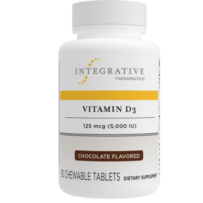 Vitamin D3 5000IU Chewable/Chocolate 90 Chewables