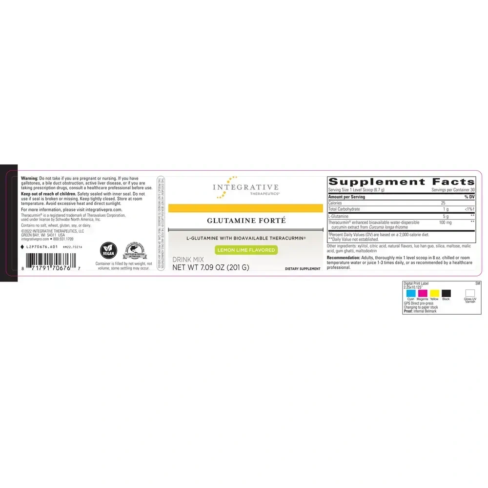 Product image for Glutamine Forte Citrus.