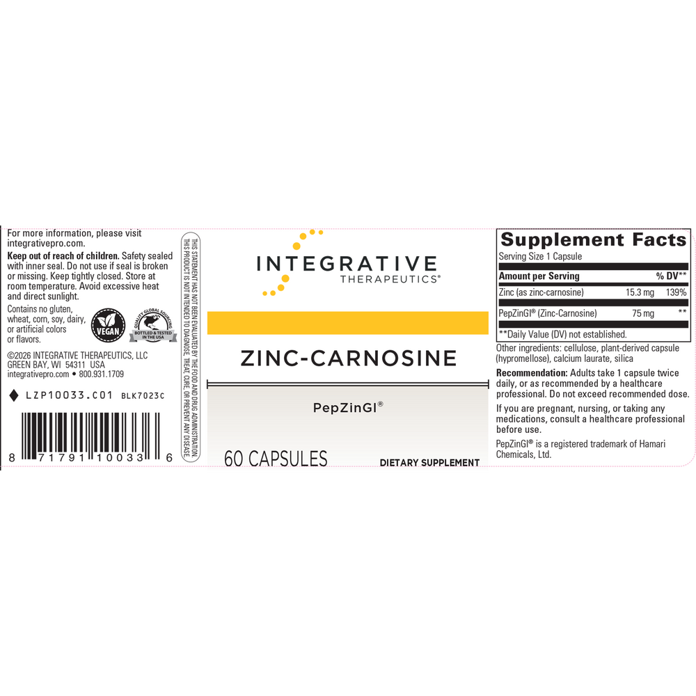 Product image for Zinc-Carnosine.