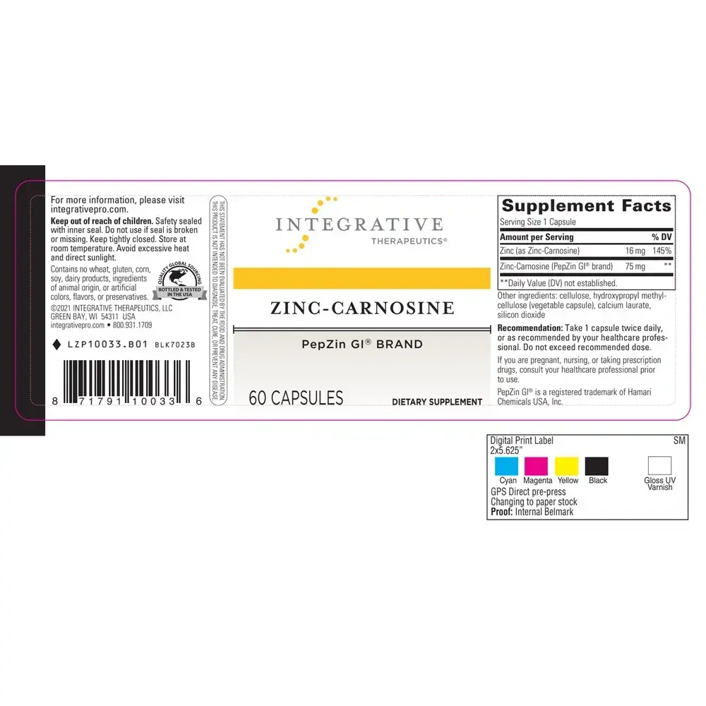 Product image for Zinc-Carnosine.