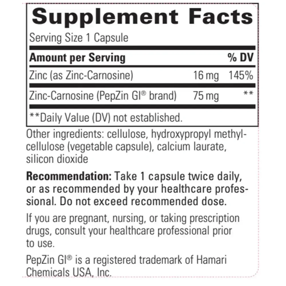 Product image for Zinc-Carnosine.