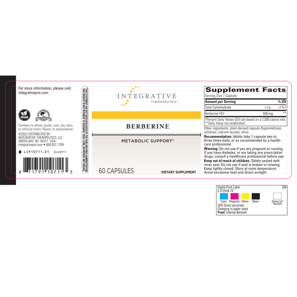 Product image for Berberine 500mg.