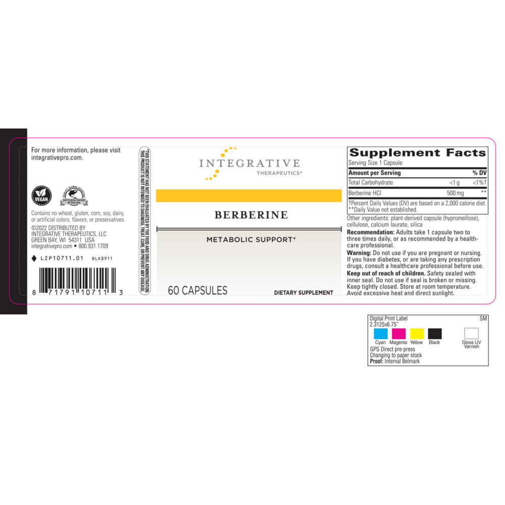 Product image for Berberine 500mg.