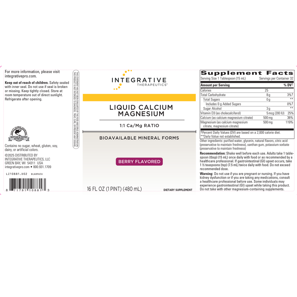 Product image for Liquid Calcium Magnesium Berry 1:1.
