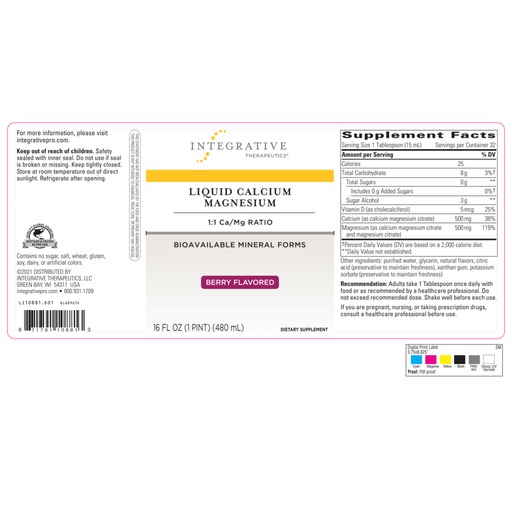 Product image for Liquid Calcium Magnesium Berry 1:1.