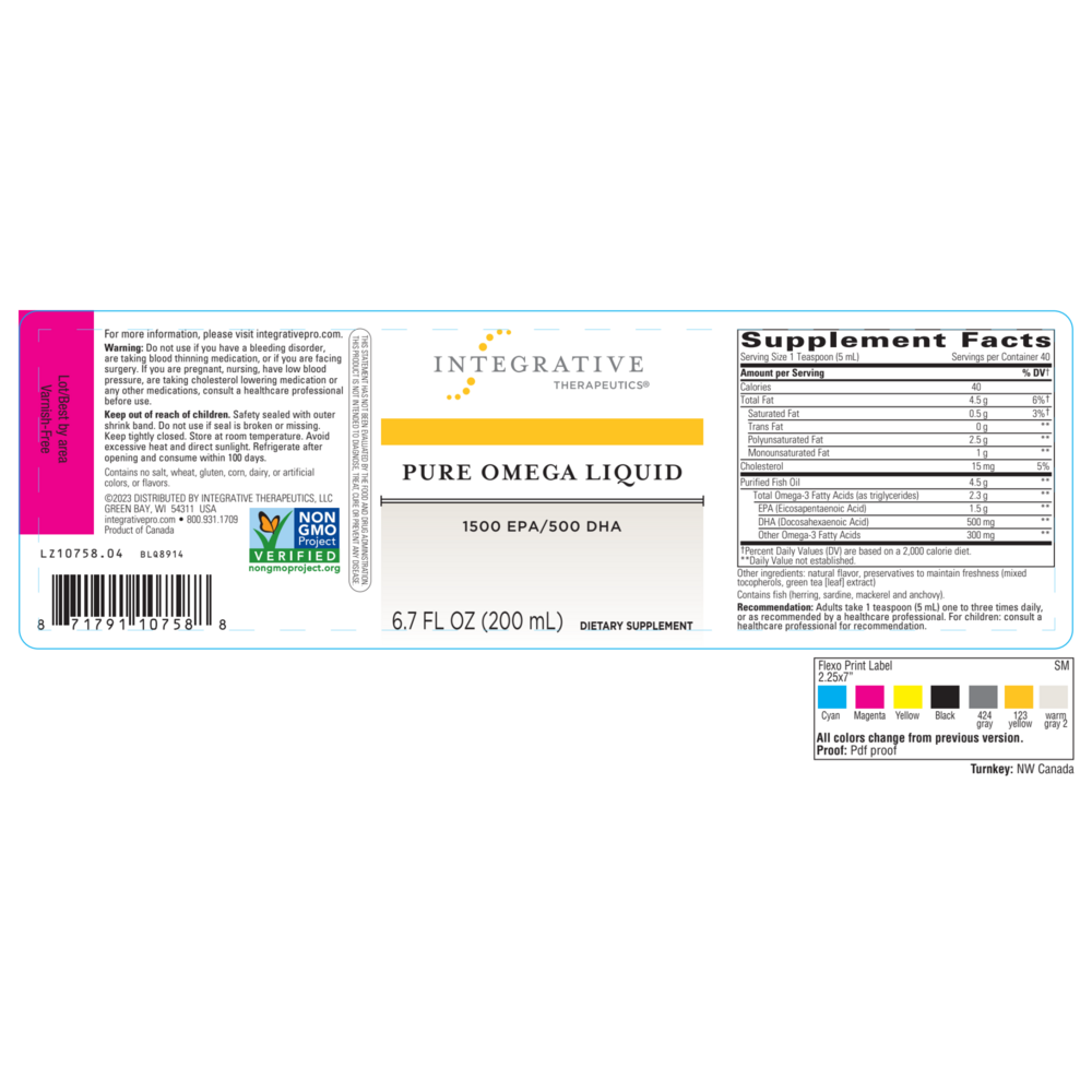 Product image for Pure Omega Liquid.