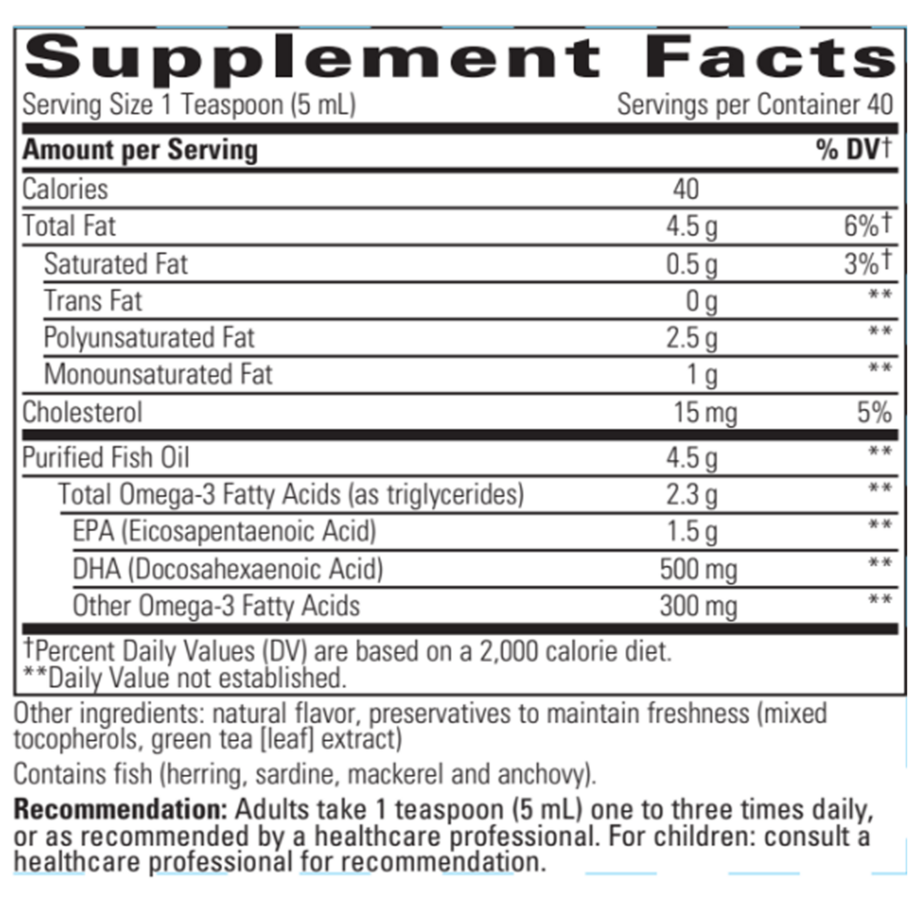 Product image for Pure Omega Liquid.