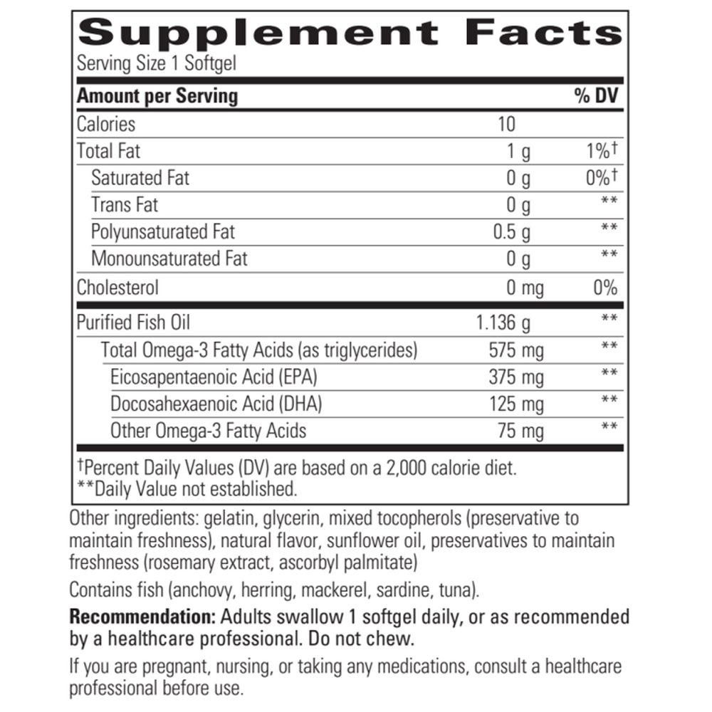 Product image for Pure Omega HP Softgels.