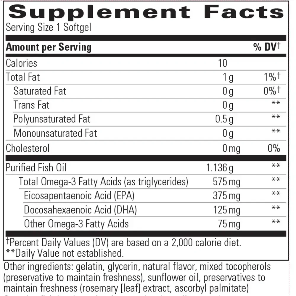 Product image for Pure Omega HP Softgels.