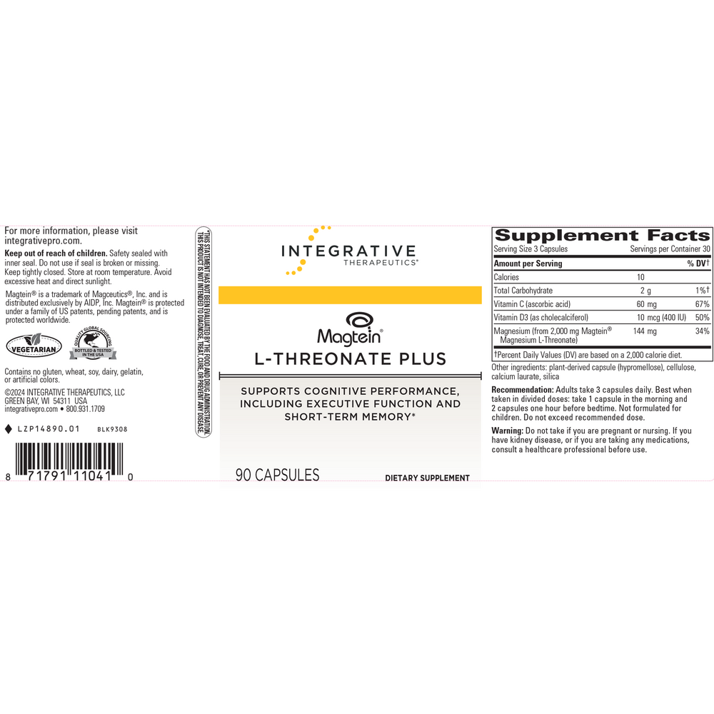 Product image for Magtein®  L-Threonate Plus.