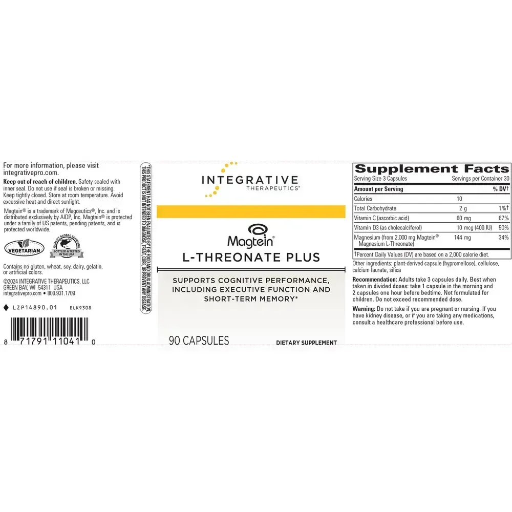 Product image for Magtein®  L-Threonate Plus.