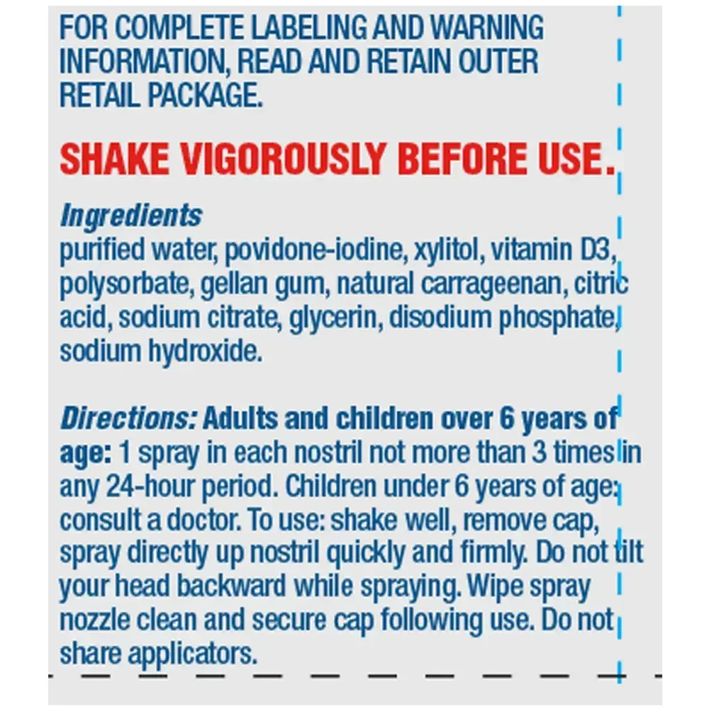 Product image for CofixRx Povidone Iodine w/ Vit D3 &amp; Xylitol.