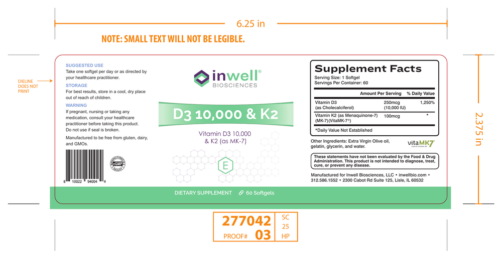 Product image for D3 10,000 &amp; K2.