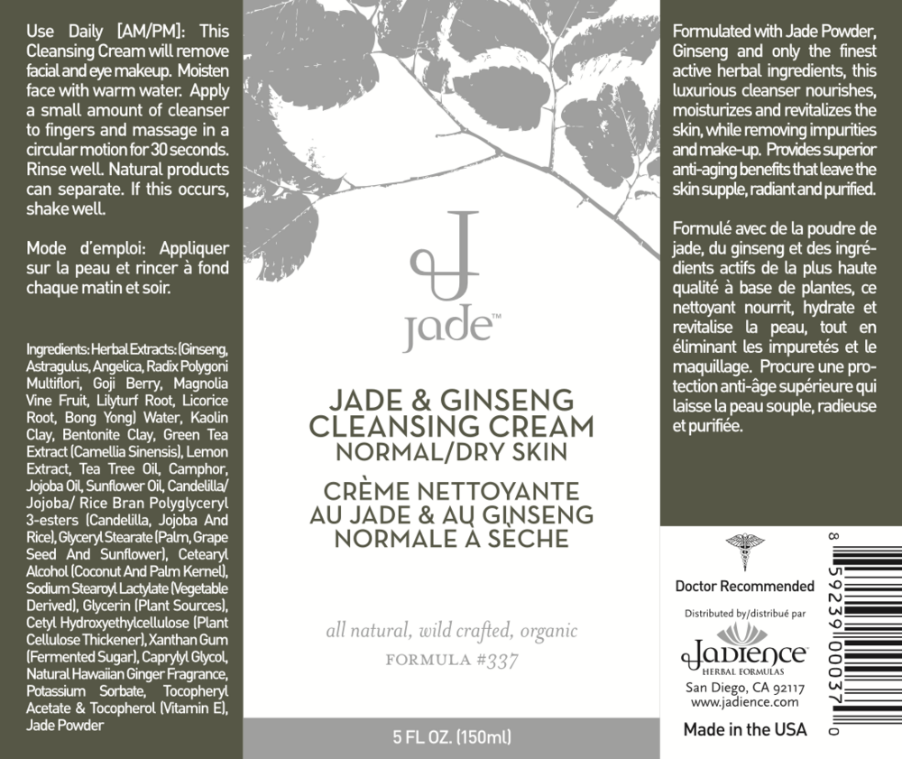 Product image for Jade and Ginseng Cleansing Cream.
