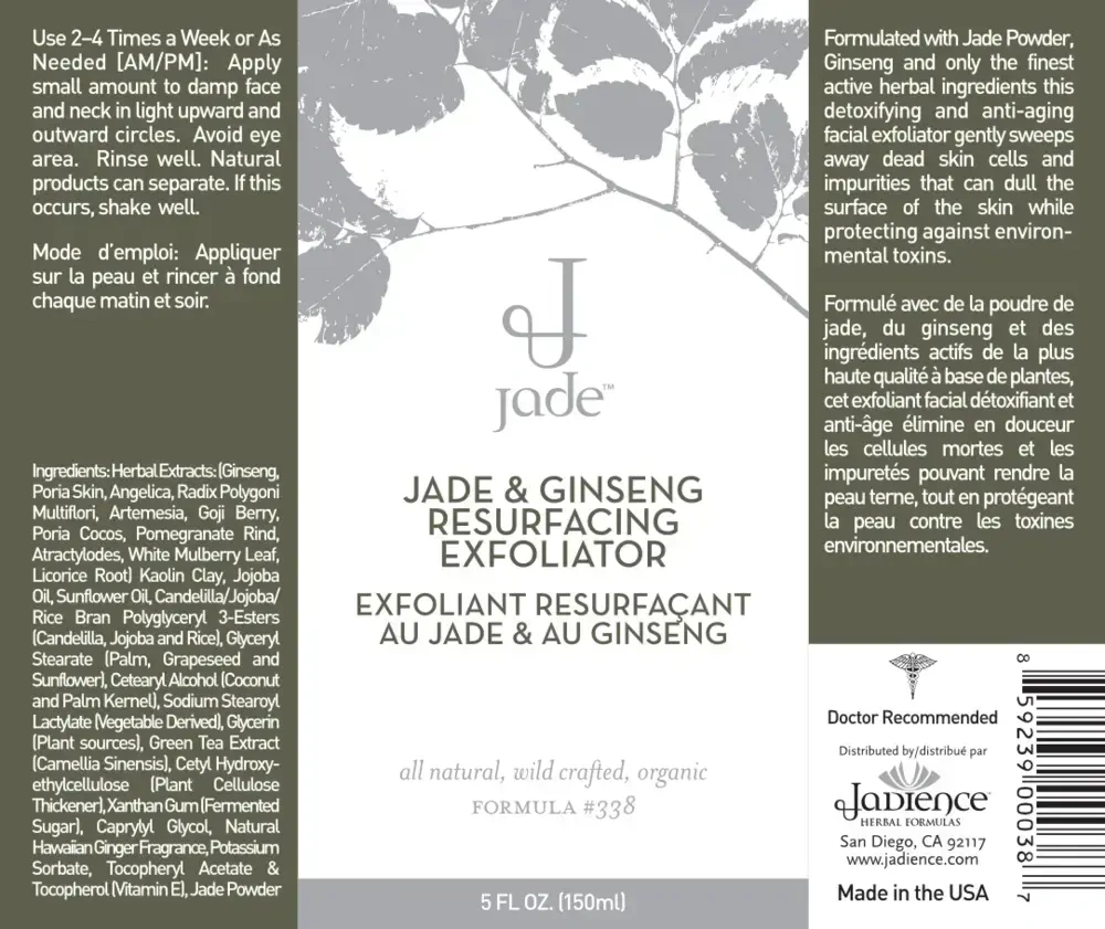 Product image for Jade and Ginseng Resurfacing Exfoliator.