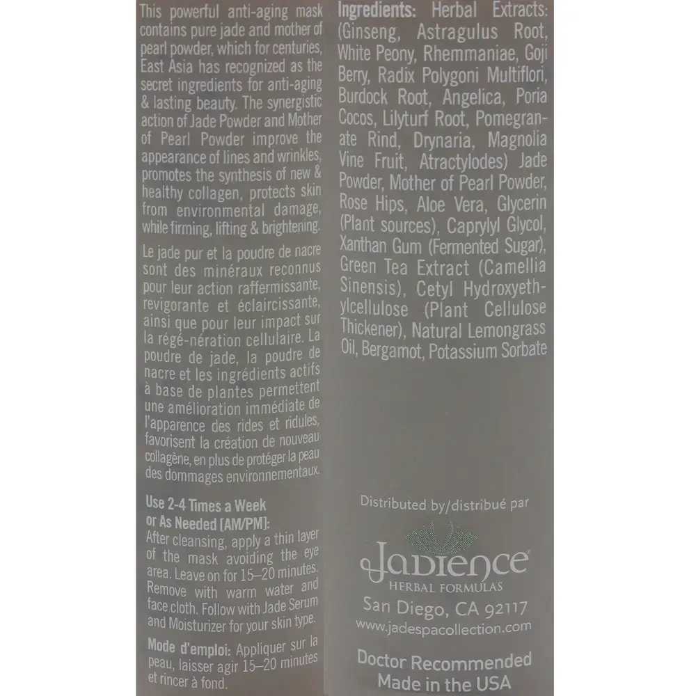Product image for Jade and Pearl Anti-aging Mask w/Green Tea.