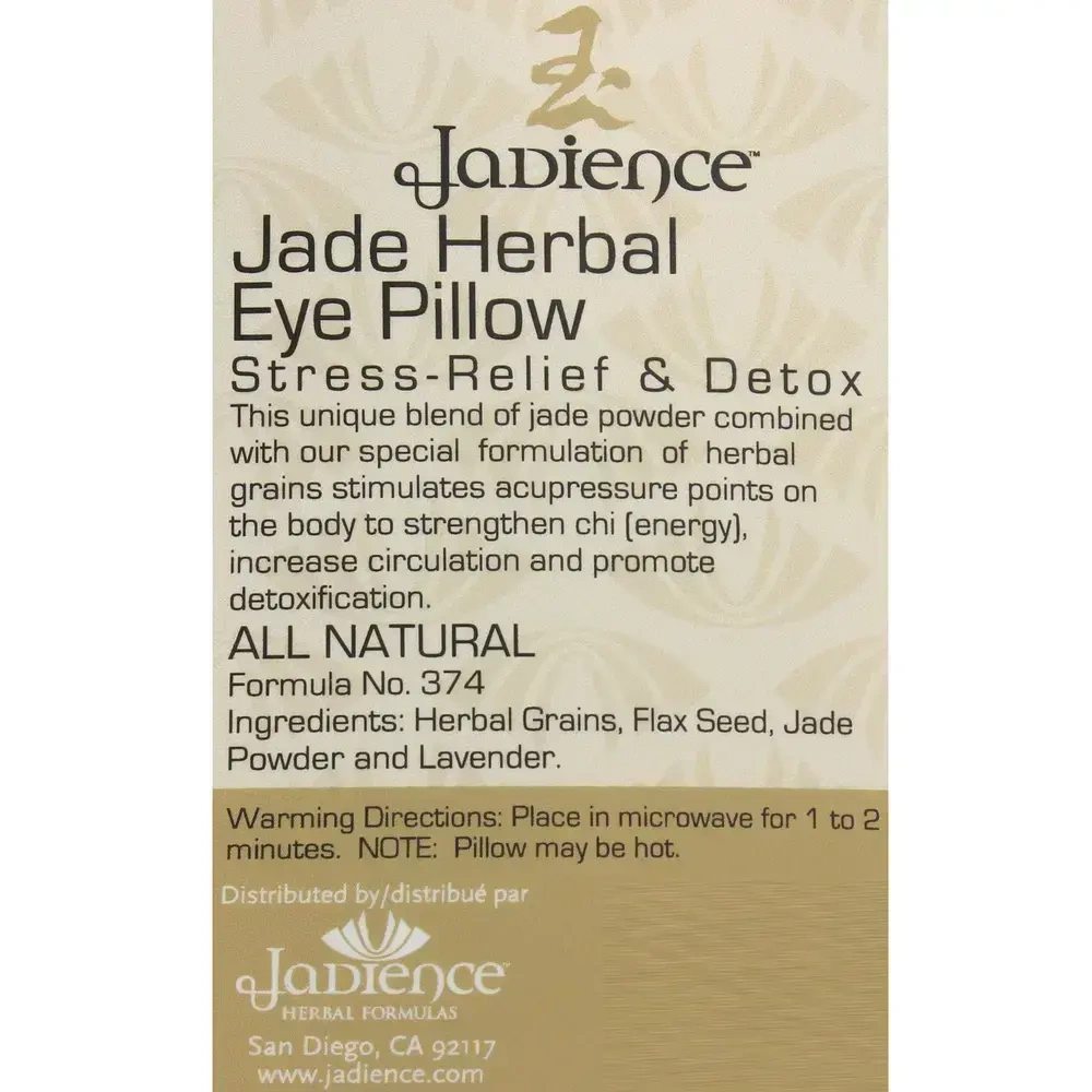 Product image for Jade Herbal Eye Pillow.