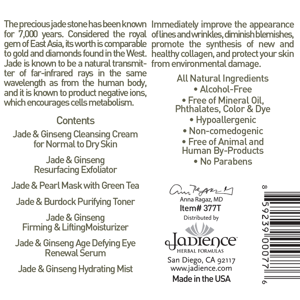 Product image for Jade Facial Travel Kit - Normal to Dry Skin.