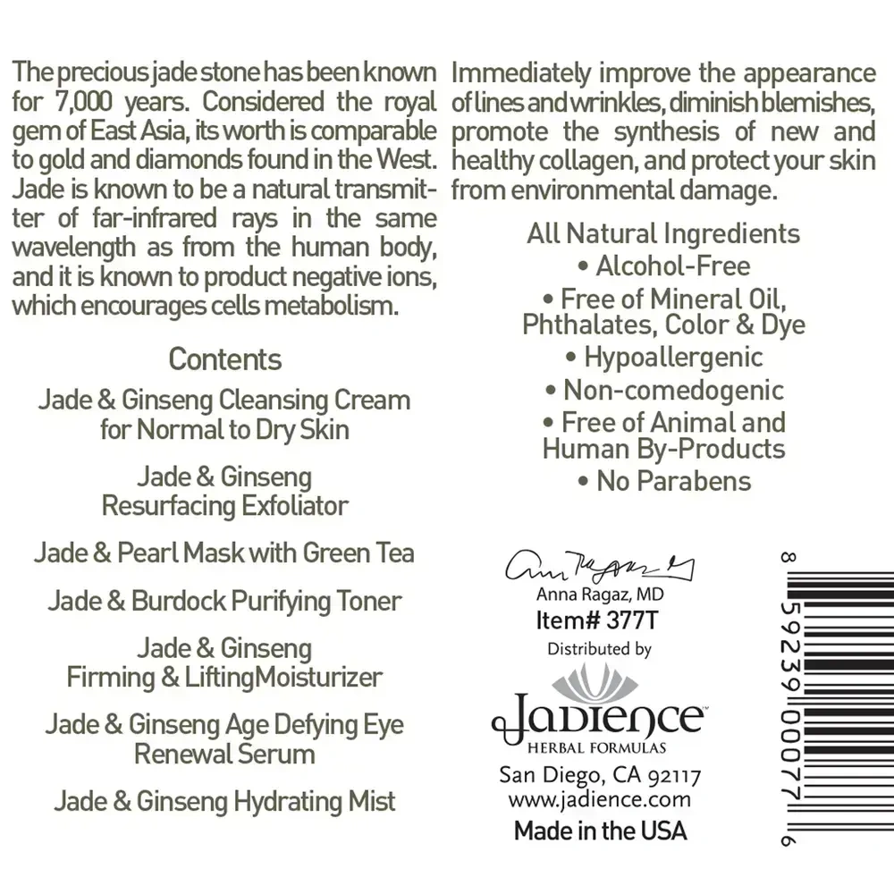 Product image for Jade Facial Travel Kit - Normal to Dry Skin.