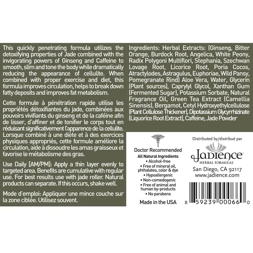 Product image for Jade and Ginseng Body Sculpting Cellulite Serum.