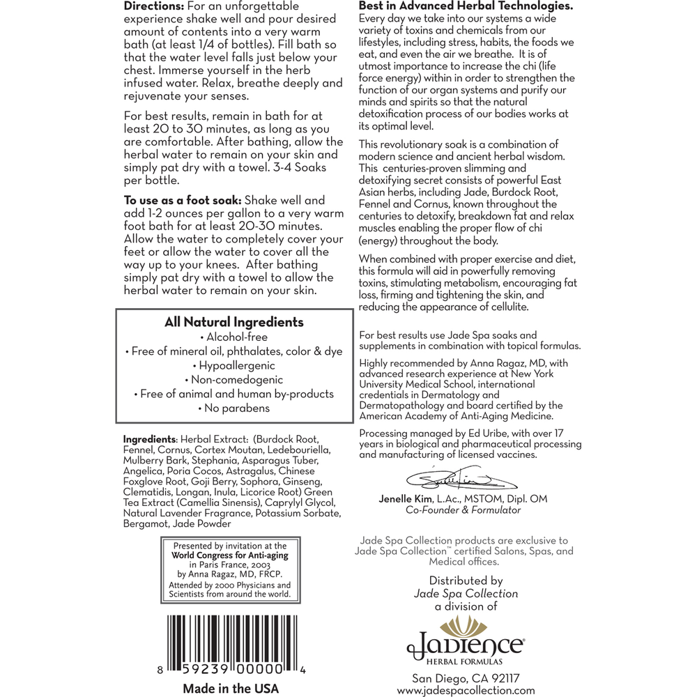 Product image for Detox and Slimming Soak.