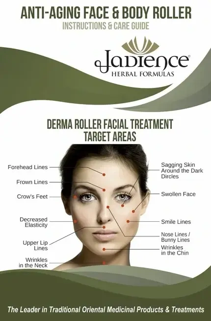 Product image for Jade Stone Facial Massage Roller - Dual-Side.