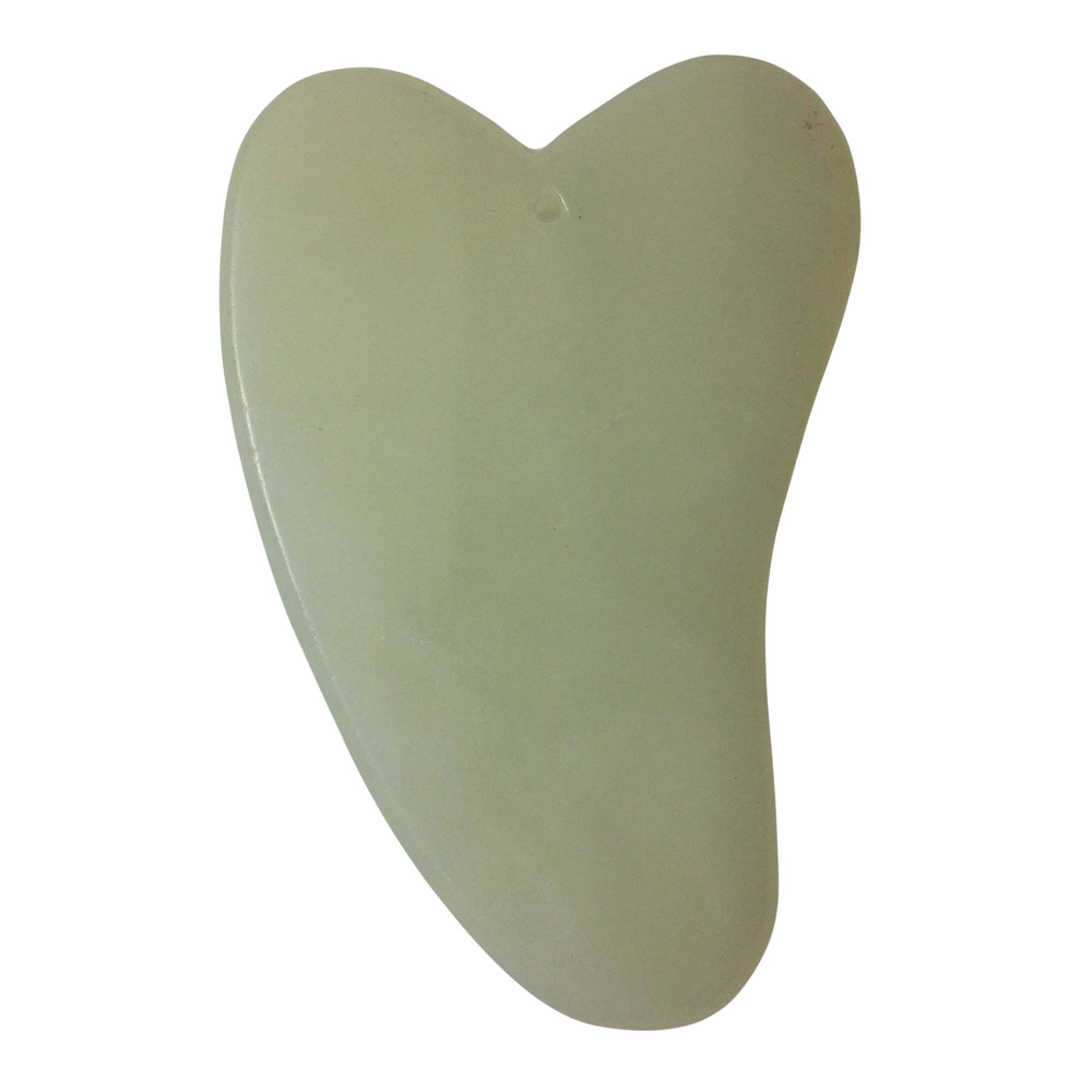 Jade Stone Gua Sha Heart Shaped Face & Body Therapy Tool product image