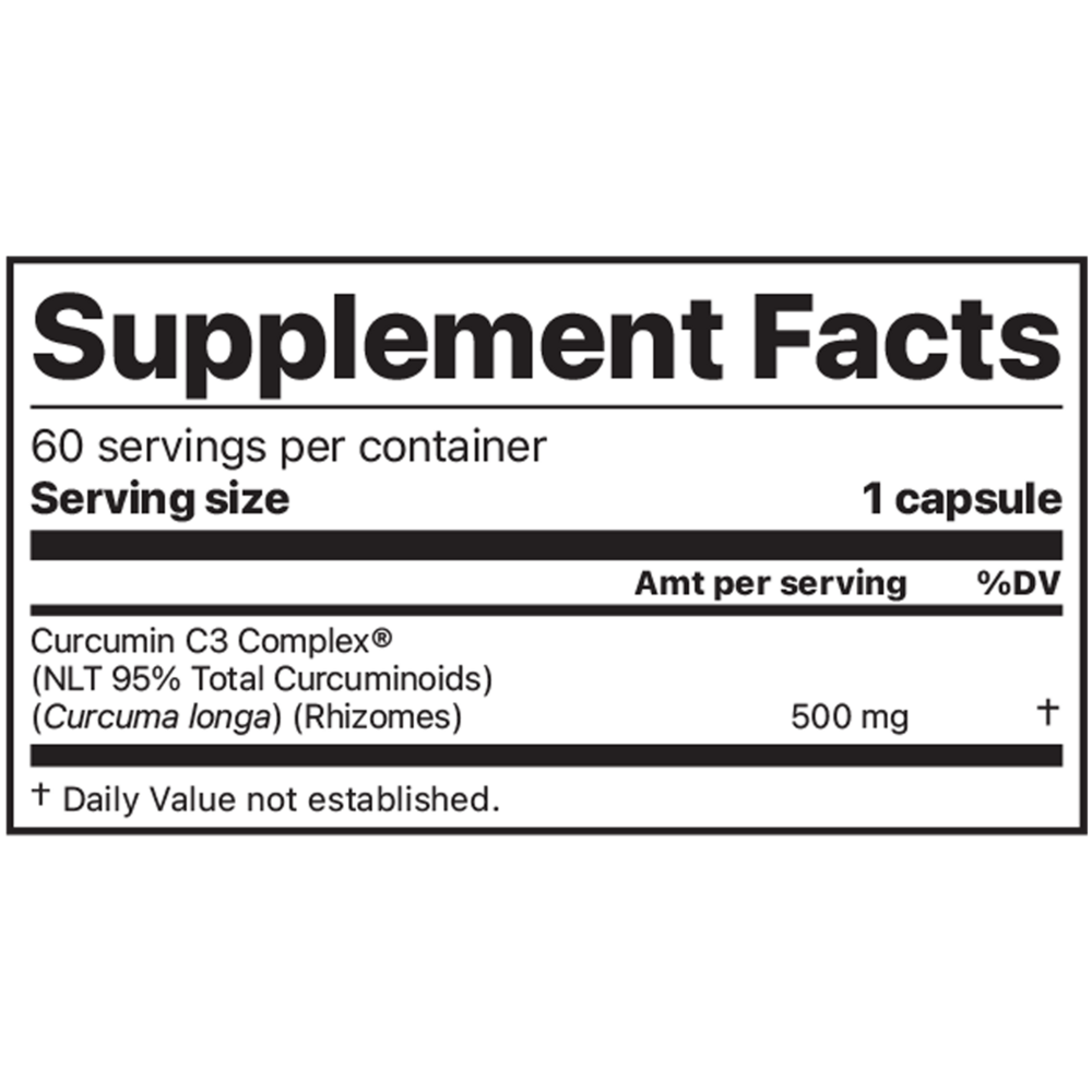 Product image for Curcumin C3 Complex.