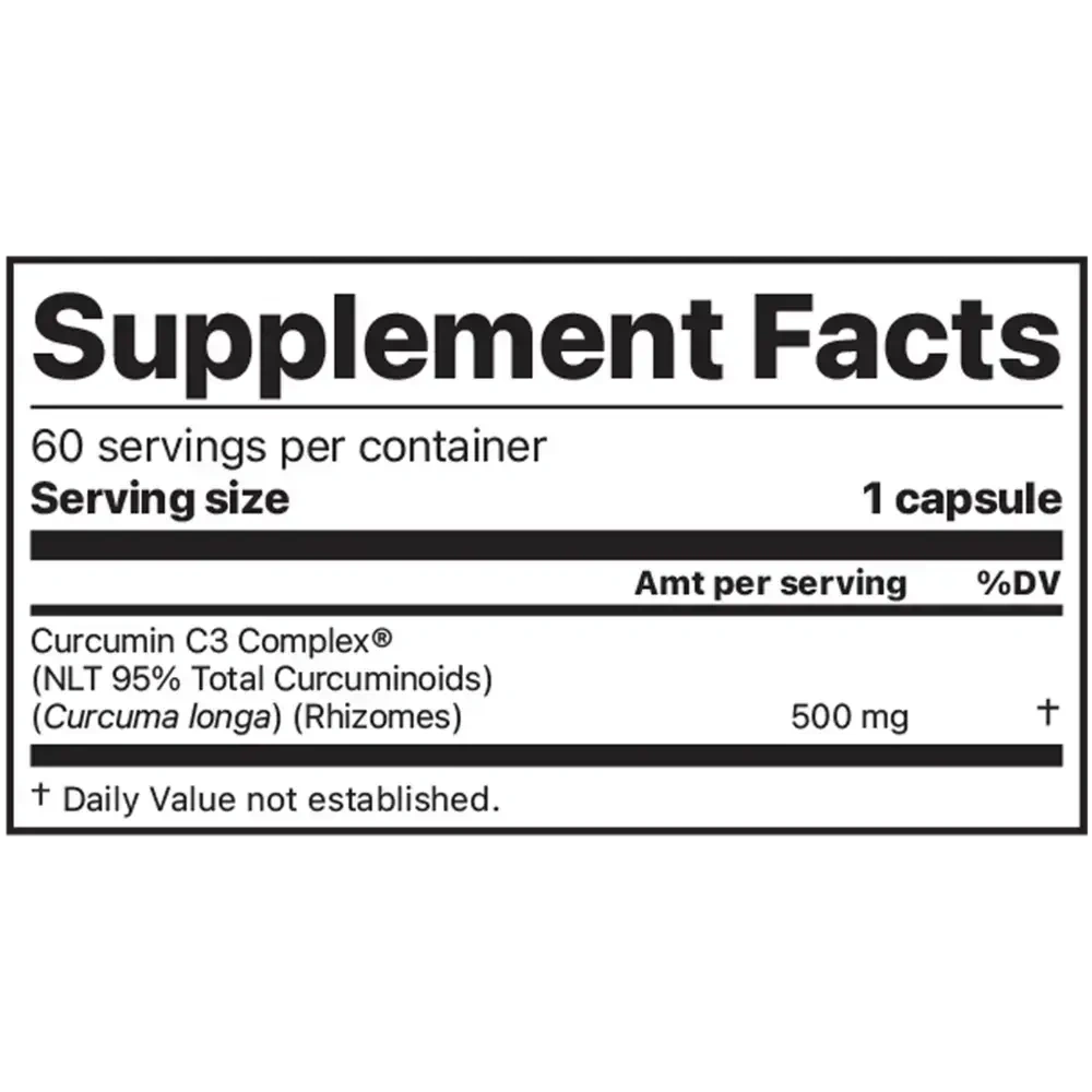 Product image for Curcumin C3 Complex.
