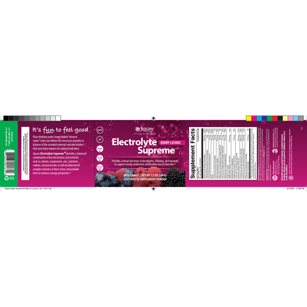 Product image for Electrolyte Supreme Berry-Licious.