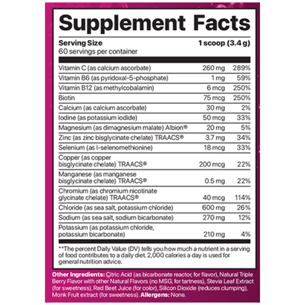Product image for Electrolyte Supreme Berry-Licious.