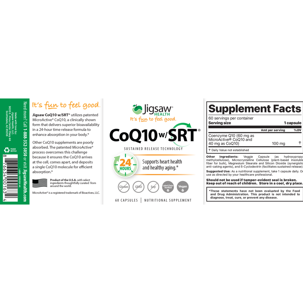 Product image for CoQ10 w/SRT.