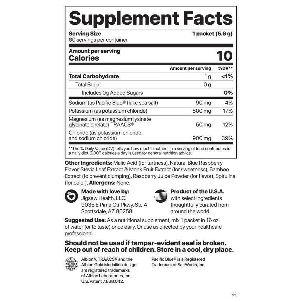 Product image for Jigsaw Potassium Cocktail™, Blue Raspberry.