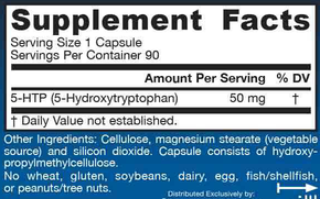 Product image for 5-HTP 50mg.