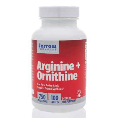 Arginine + Ornithine 750mg 100 capsules