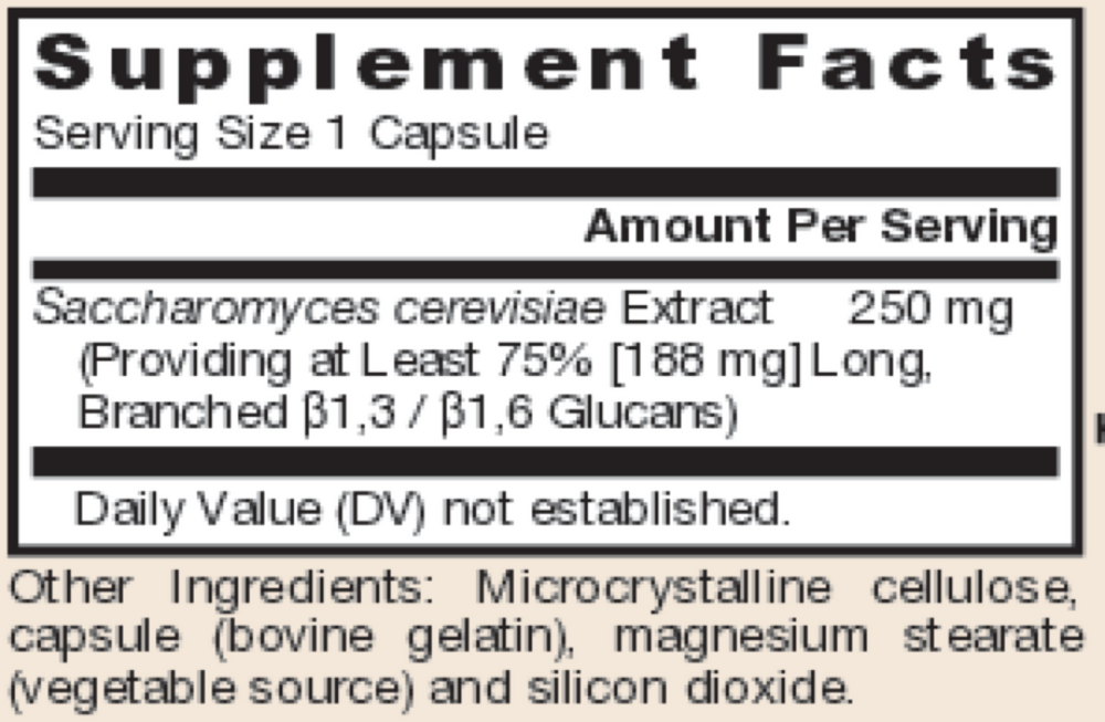 Product image for Beta Glucan 250mg.
