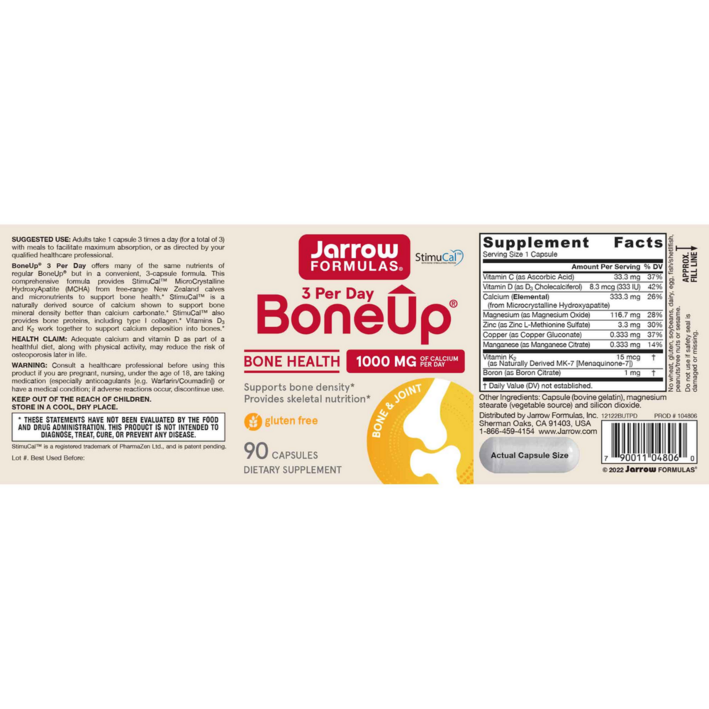 Product image for BoneUp® Three Per Day.