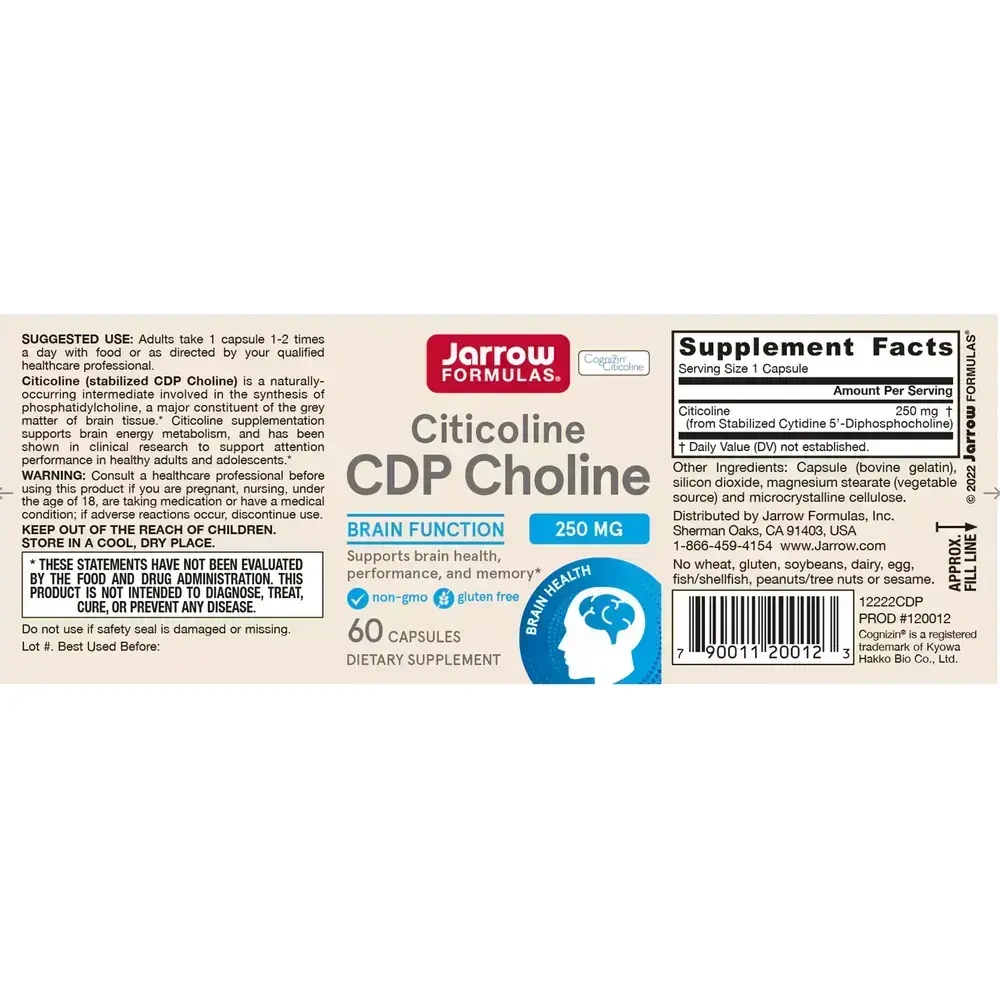 Product image for CDP Choline 250mg.